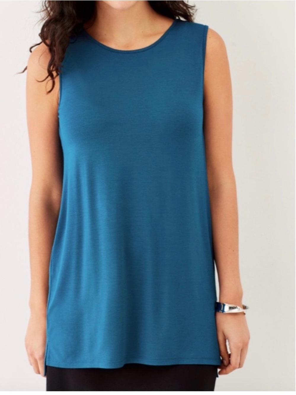 J.Jill Wearever Women's XL Blue Teal Sleeveless Tank Top Casual Spring Capsule